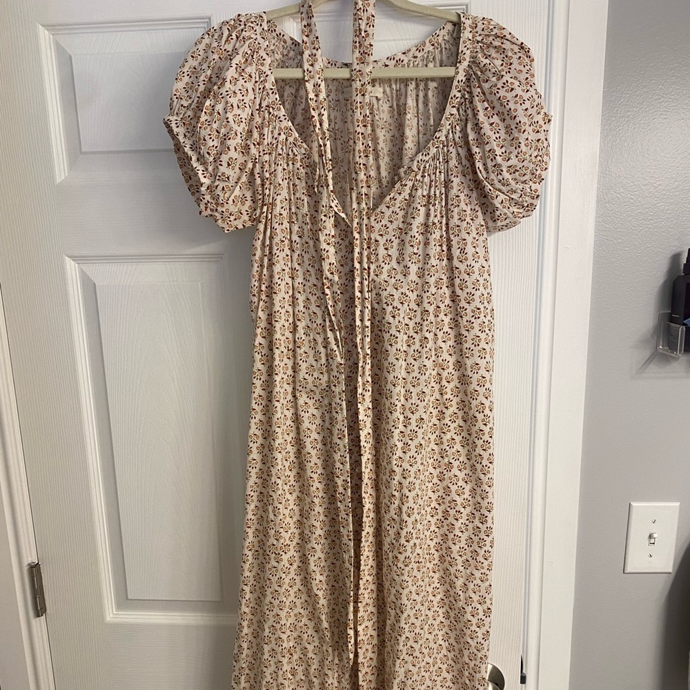 Doen Jocelina elderberry floral dress